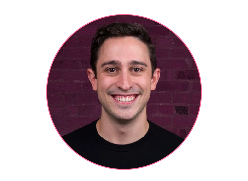 Henry Evans smiling in a circular headshot against a purple brick wall for ProCast Ep 22