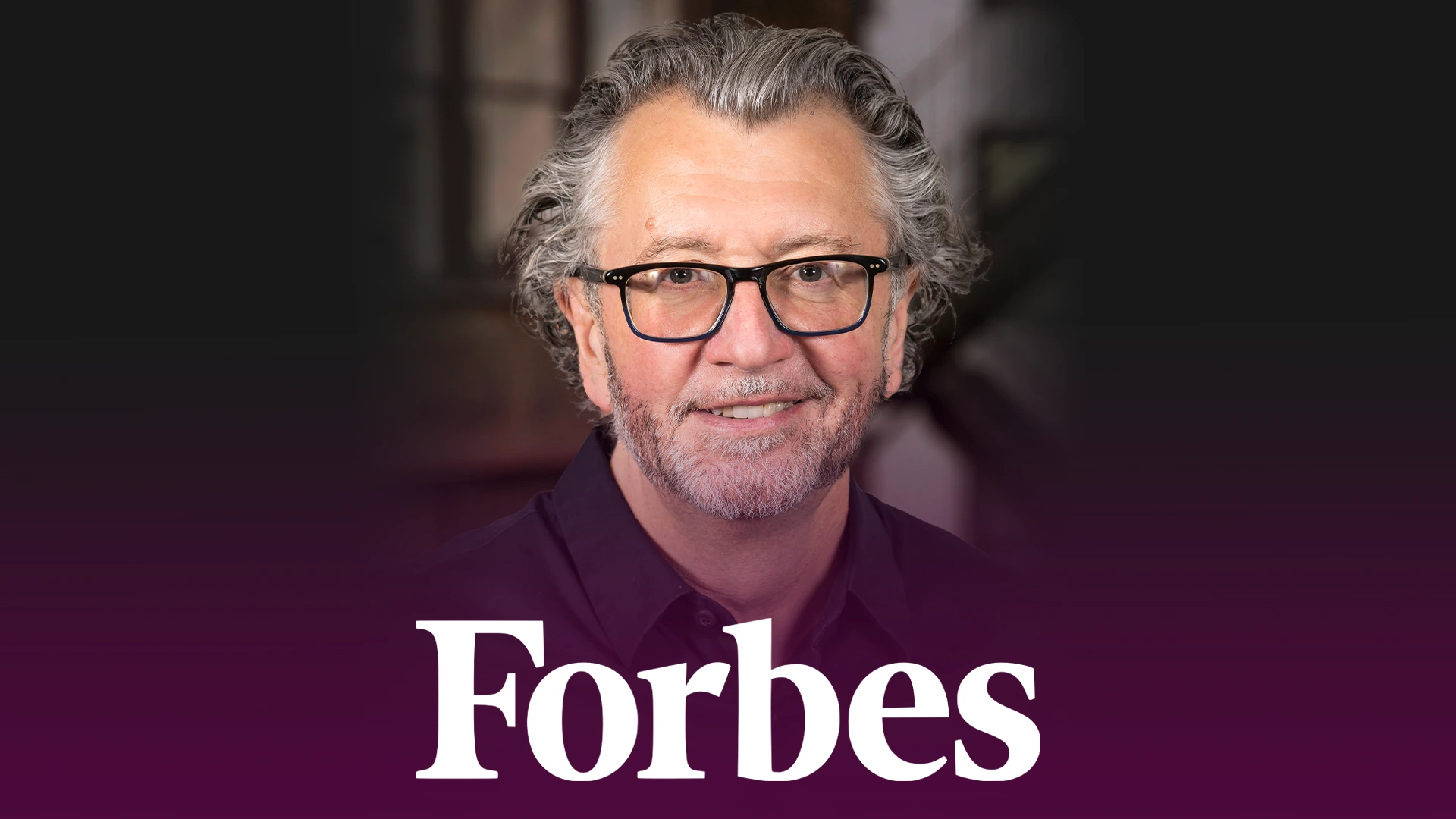 Mark Shearon portrait above the Forbes wordmark on a plum gradient